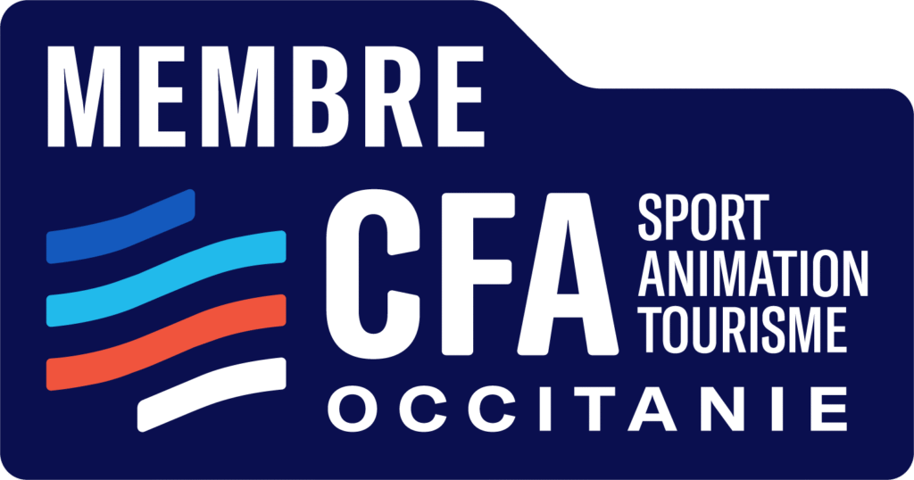 Logo Membre Blanc Couleur Fond Bleu